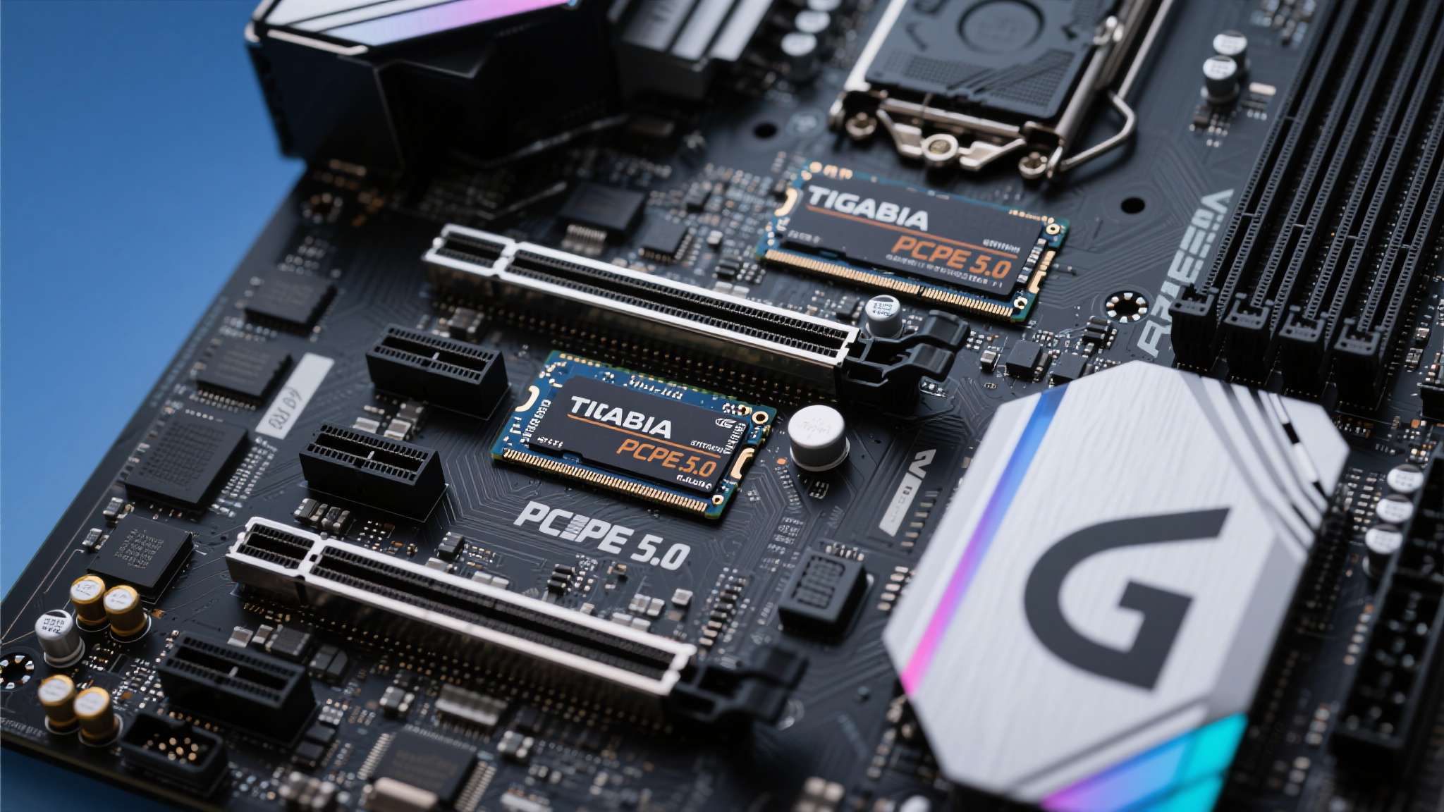 值得关注的是，技嘉主板在PCIe 5.0通道方面同样表现出色，为新一代高速固态硬